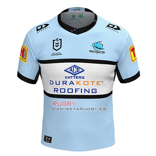 Camiseta Cronulla Sutherland Sharks Rugby 2020 Local